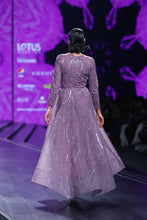 Lavender Bird Motif High Low Dress