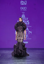 Bordeaux Fan Pleated Mermaid Gown