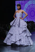 Mauve 3D Flower Applique Gown