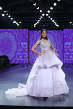 Mauve Peplum Ball Gown