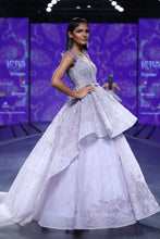 Mauve Peplum Ball Gown