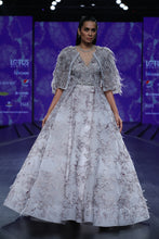 Lily Motif Ball Gown with Jacket