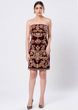 VELVET SHEATH DRESS