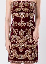 VELVET SHEATH DRESS