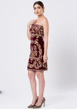 VELVET SHEATH DRESS