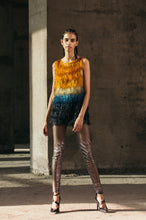 Gradient Glass Fringed Top + Shimmer Lurex Leggings