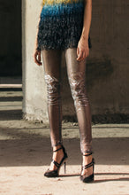 Gradient Glass Fringed Top + Shimmer Lurex Leggings