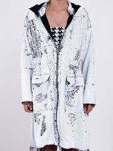 Sequined Hooded Parka