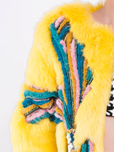 Embellished Faux-Fur Coat