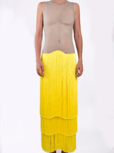 Printed T-Shirt & Fringed Maxi Skirt
