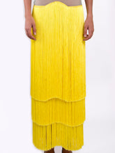 Printed T-Shirt & Fringed Maxi Skirt