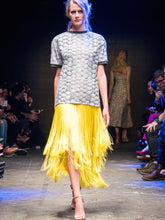 Printed T-Shirt & Fringed Maxi Skirt