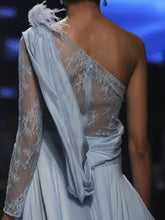 Light Blue Chiffon Saree Gown