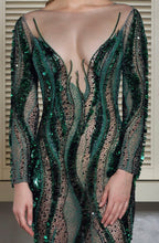 Crystal Embroidered Long Gown