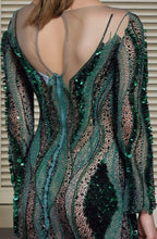 Crystal Embroidered Long Gown