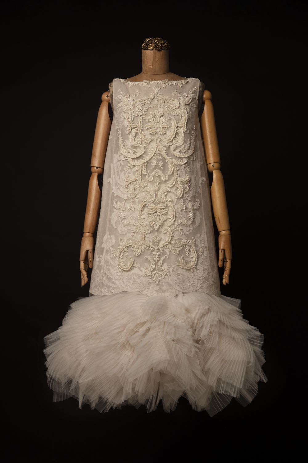 Multi-Lace Top & Tulle Skirt Set