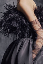 Ostrich Feather Couture Gown