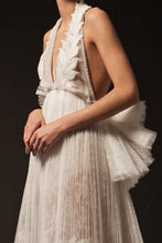 Pleated Ivory Couture Dress