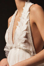 Pleated Ivory Couture Dress