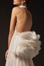 Pleated Ivory Couture Dress