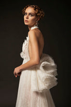 Pleated Ivory Couture Dress