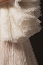 Pleated Ivory Couture Dress