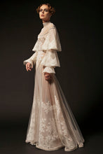 Embroidered White Opal Couture Gown