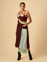 DRAMATIC CRIMSON BUSTIER & SKIRT SET