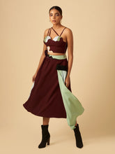 DRAMATIC CRIMSON BUSTIER & SKIRT SET