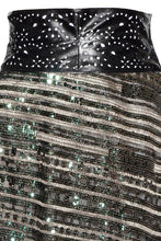 Floral Crop Top & Sequin Skirt