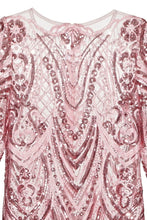 Sequin Embroidered Dress and Skirt