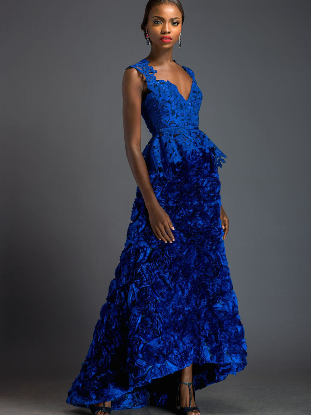Bluson With Rose Skirt