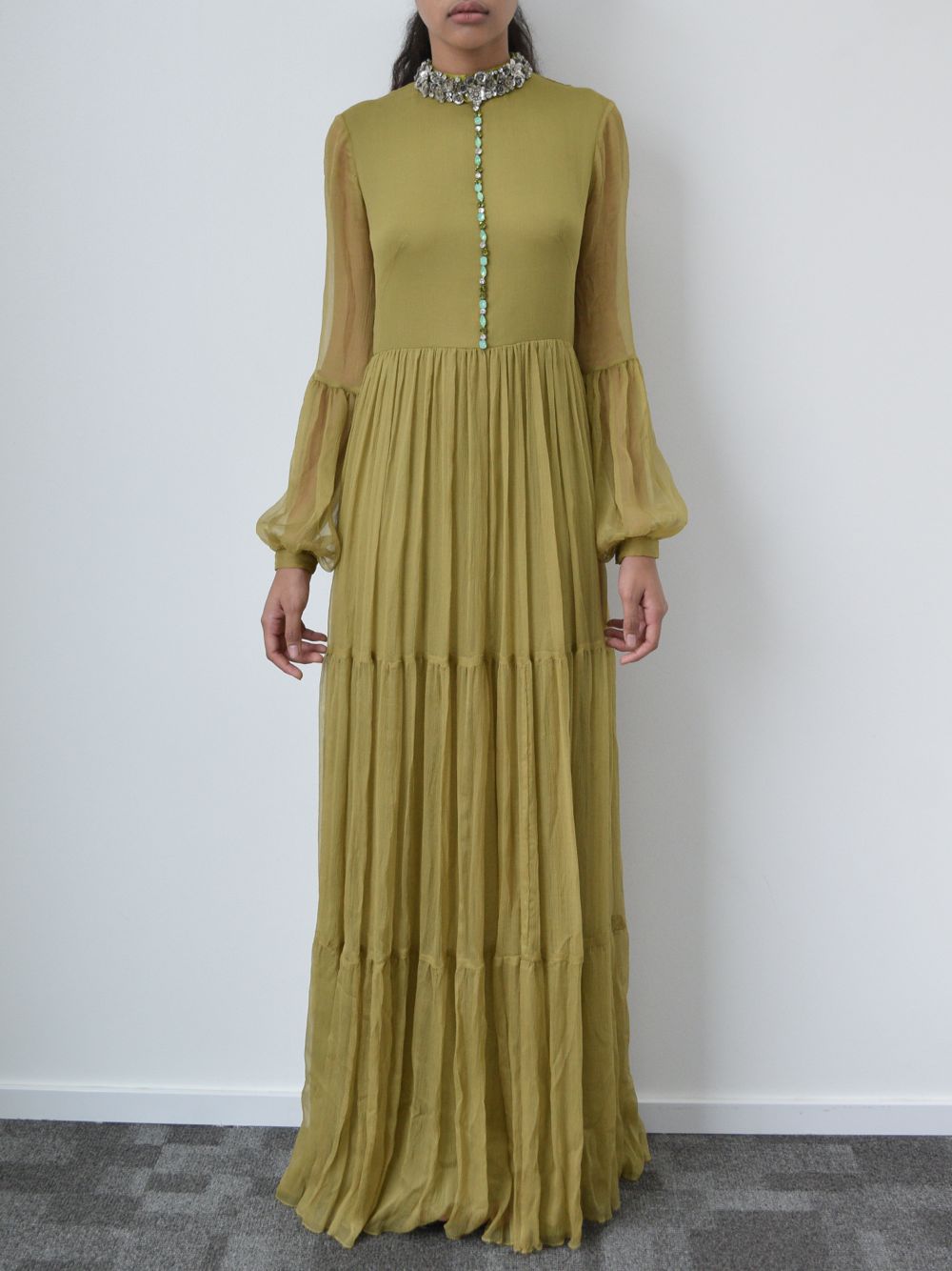 High Neck Long Dress