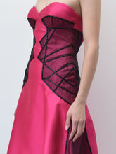 Fuchsia Silk Gown