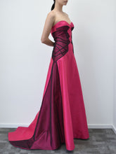 Fuchsia Silk Gown