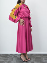 Fuchsia & Yellow Dress