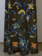 Embroidered Velvet Gown