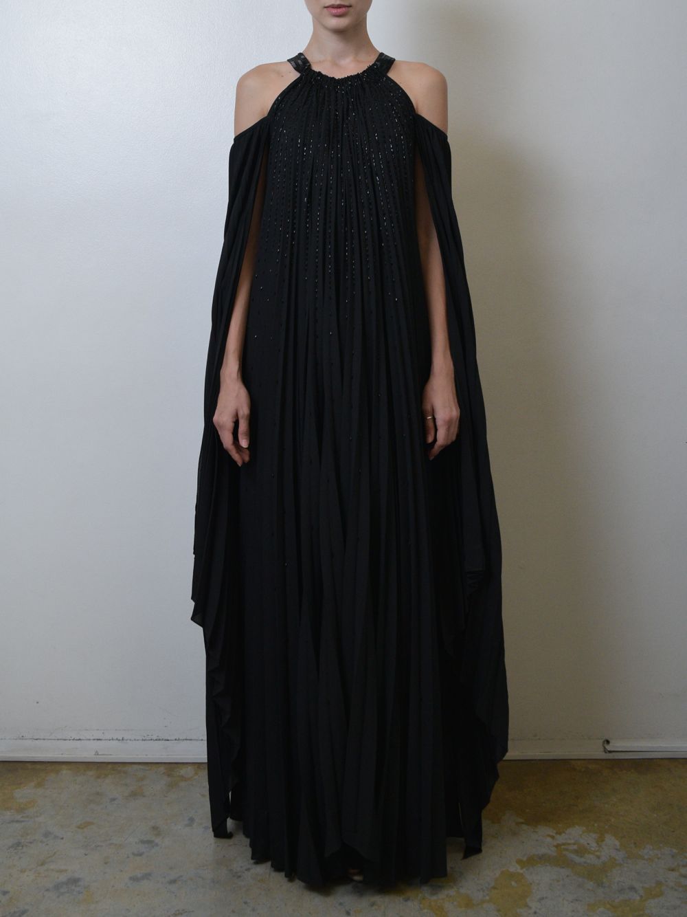 Black Chiffon Gown