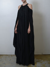 Black Chiffon Gown