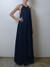 Navy Chiffon Gown