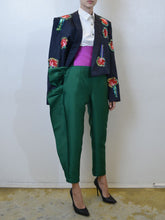 Embroidered Jacket & Silk Pants