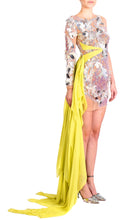 SILVER PEONY DRESS