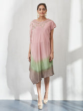 Tricolor Shaded Dress