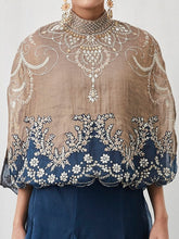 Neutral Cape Set with Skirt