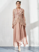 Pink Peplum Jacket with Dress