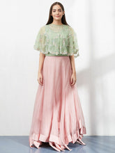 Mint Cape Set with Skirt