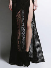 Sleeveless Embroidered Gown Roseline