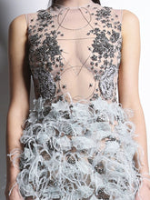 Sleeveless Embroidered Gown Rebecca