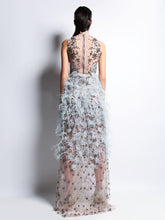 Sleeveless Embroidered Gown Rebecca