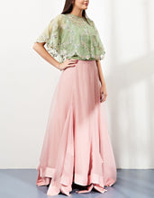 Mint Cape Set with Skirt